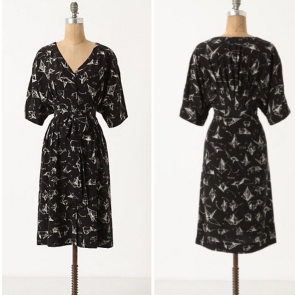 Anthro Many Folds dress